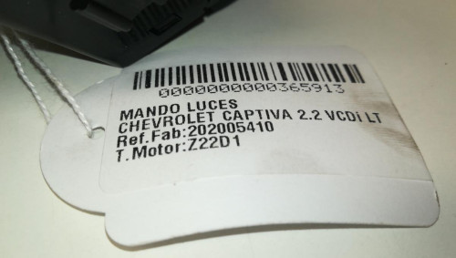  MANDO LUCES, CHEVROLET, CAPTIVA 