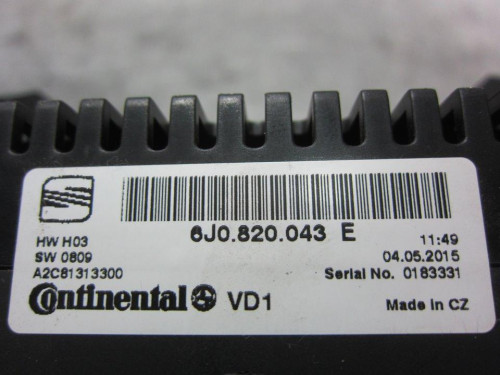  MANDO CALEFACCION / AIRE ACONDICIONADO, SEAT, IBIZA BERLINA (6J5) 