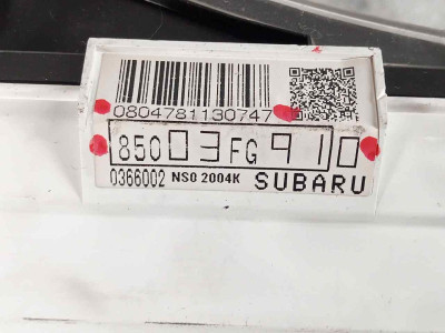 CUADRO INSTRUMENTOS, SUBARU, IMPREZA (G12)