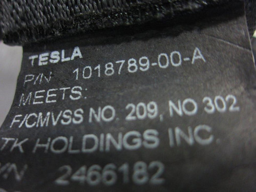  CINTURON SEGURIDAD TRASERO IZQUIERDO TESLA MODEL S 