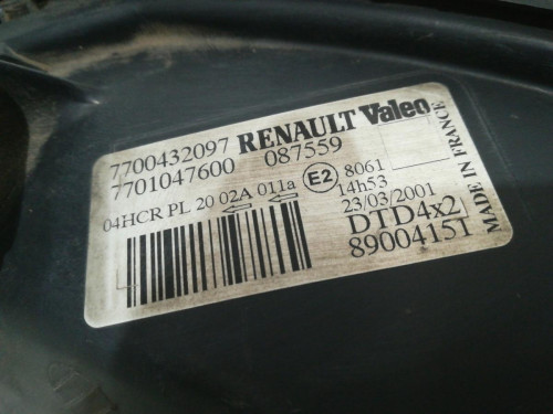  FARO DERECHO Renault MEGANE I SCENIC (JA0) 