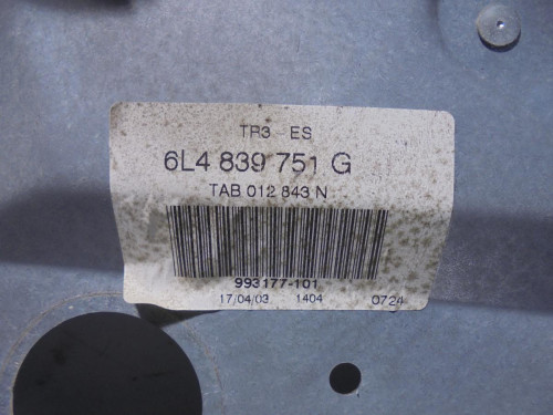  ELEVALUNAS TRASERO IZQUIERDO Seat IBIZA (6L1) 