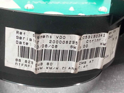 CUADRO INSTRUMENTOS, PEUGEOT, 207