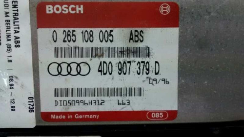  CENTRALITA ABS AUDI A4 BERLINA (B5) 
