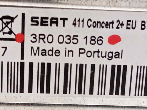  SISTEMA AUDIO / RADIO CD SEAT EXEO BERLINA (3R2) 