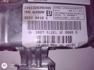 AIRBAG LATERAL DELANTERO DERECHO, MERCEDES-BENZ, CLASE C (BM 203) BERLINA