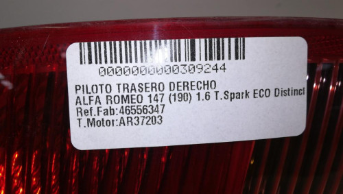 PILOTO TRASERO DERECHO ALFA ROMEO 147 (190) 
