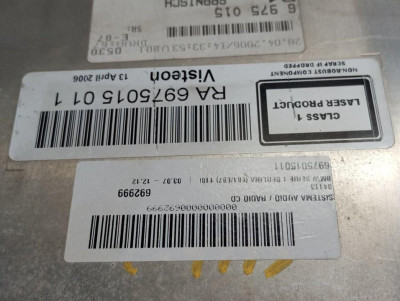 SISTEMA AUDIO / RADIO CD, BMW, SERIE 1 BERLINA (E81/E87)