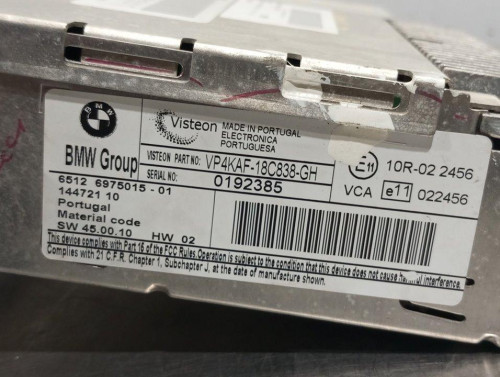  SISTEMA AUDIO / RADIO CD, BMW, SERIE 1 BERLINA (E81/E87) 