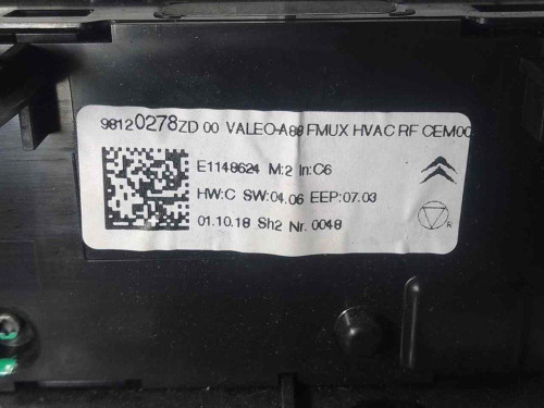 MANDO CALEFACCION / AIRE ACONDICIONADO CITROEN C3 AIRCROSS 