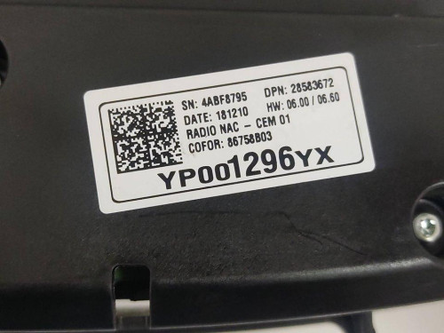 PANTALLA MULTIFUNCION Opel CROSSLAND X 