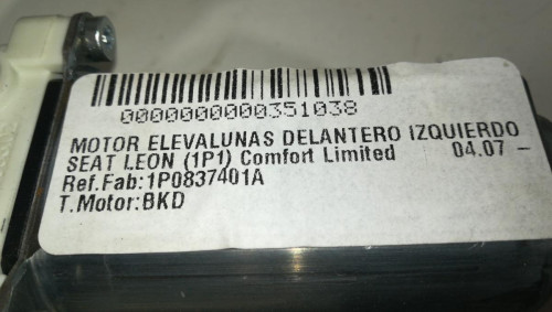  MOTOR ELEVALUNAS DELANTERO IZQUIERDO SEAT LEON (1P1) 