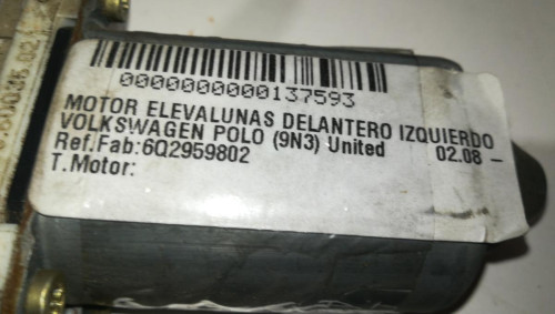  MOTOR ELEVALUNAS DELANTERO IZQUIERDO, , 