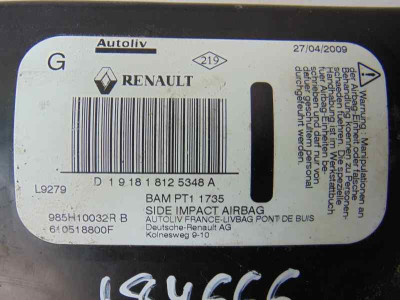 AIRBAG LATERAL IZQUIERDO, RENAULT, MEGANE III COUPE