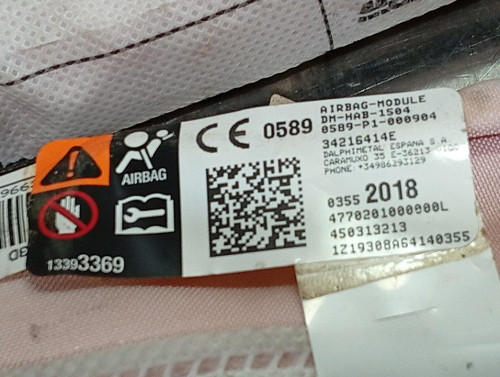  AIRBAG CORTINA DELANTERO IZQUIERDO Opel CROSSLAND X 