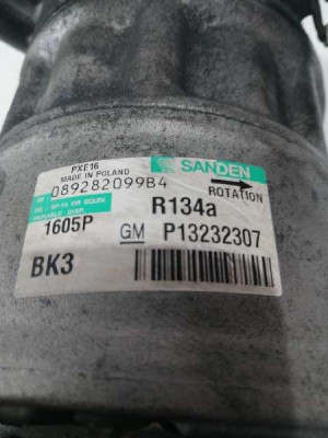 COMPRESOR AIRE ACONDICIONADO, OPEL, INSIGNIA BERLINA