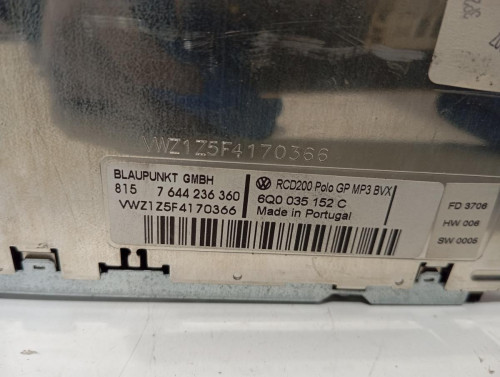 SISTEMA AUDIO / RADIO CD Volkswagen POLO IV (9N3) 