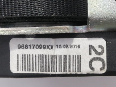 CINTURON SEGURIDAD TRASERO CENTRAL, CITROEN, C3 PICASSO