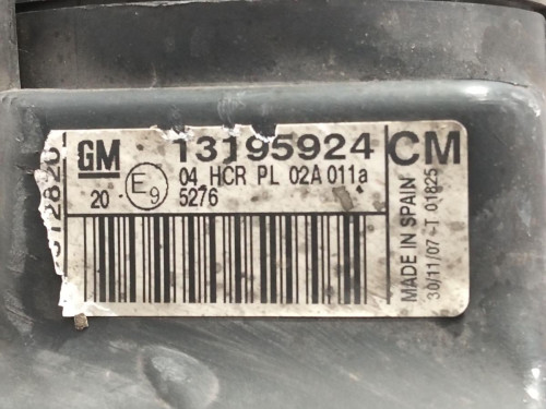  FARO DERECHO, OPEL, COMBO (CORSA C) 