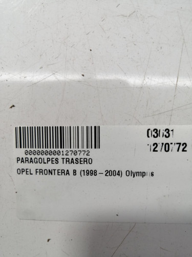  PARAGOLPES TRASERO, OPEL, FRONTERA B 