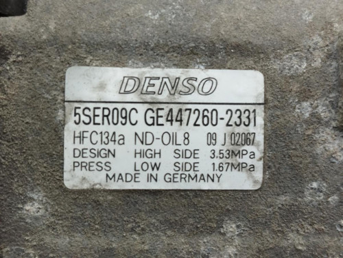  COMPRESOR AIRE ACONDICIONADO TOYOTA AURIS (E15) 