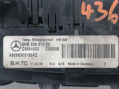 MANDO CALEFACCION / AIRE ACONDICIONADO, MERCEDES-BENZ, SPRINTER II FURGÓN