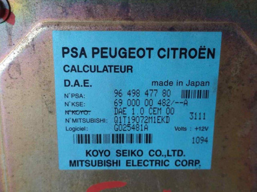 MODULO ELECTRONICO Citroen C3 PLURIEL 