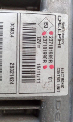 CENTRALITA MOTOR UCE, RENAULT, CLIO III