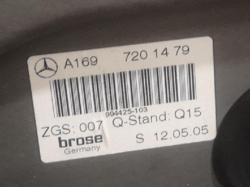 ELEVALUNAS DELANTERO DERECHO Mercedes-Benz CLASE B (BM 245) 