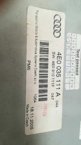  SISTEMA AUDIO / RADIO CD AUDI A8 (4E) 