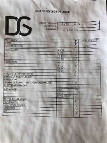  AUDI A3 SPORTBACK (8PA) 