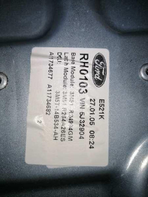 ELEVALUNAS TRASERO DERECHO, FORD, FOCUS C-MAX (CAP)(2003)