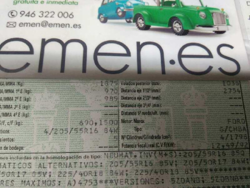 FORD MONDEO BERLINA (GE) 
