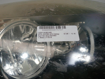 FARO DERECHO, OPEL, ASTRA H GTC