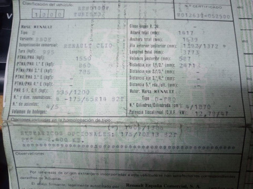 RENAULT CLIO II FASE I (B/CB0) 