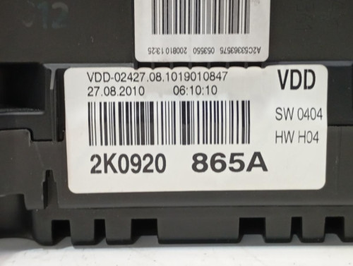 CUADRO INSTRUMENTOS Volkswagen CADDY (2C)(08.2010) 