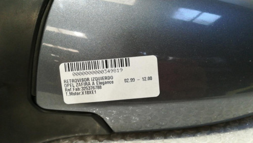  RETROVISOR IZQUIERDO OPEL ZAFIRA A 