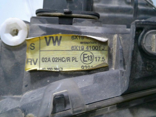  FARO IZQUIERDO VOLKSWAGEN LUPO (6X1/6E1) 