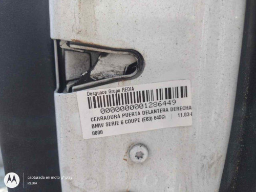  CERRADURA PUERTA DELANTERA DERECHA BMW SERIE 6 COUPE (E63) 