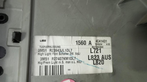 GUARNECIDO PUERTA TRASERA IZQUIERDA Ford FOCUS C-MAX (CAP)(2003) 