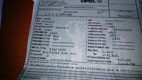  OPEL CORSA C 