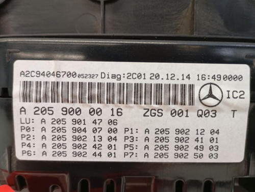 CUADRO INSTRUMENTOS Mercedes-Benz CLASE C (BM 205) BERLINA 