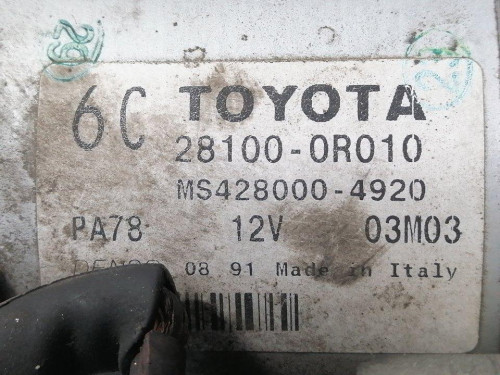  MOTOR ARRANQUE TOYOTA AVENSIS CROSS SPORT (T27) 