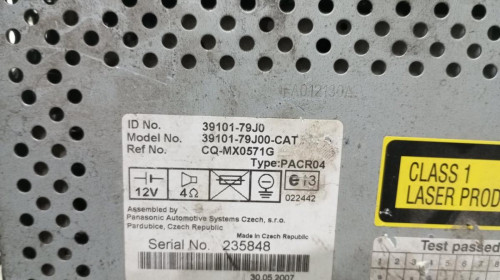SISTEMA AUDIO / RADIO CD Suzuki SX4 (RW/EY) 
