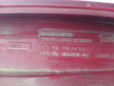 PILOTO TRASERO IZQUIERDO INTERIOR, SEAT, ALTEA XL (5P5)