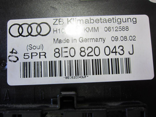  MANDO CALEFACCION / AIRE ACONDICIONADO AUDI A4 BERLINA (8E) 