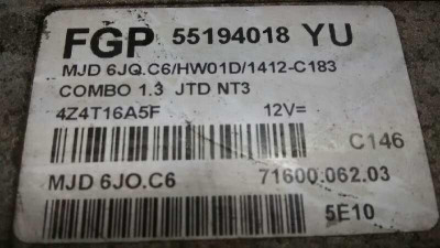 CENTRALITA MOTOR UCE, OPEL, COMBO (CORSA C)