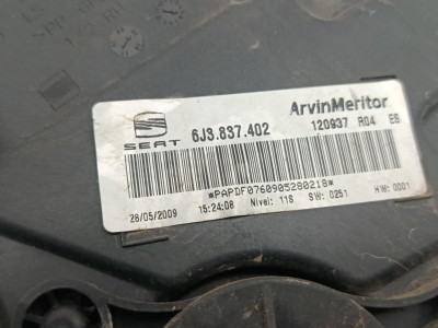 ELEVALUNAS DELANTERO DERECHO, Seat, IBIZA SC (6J1)