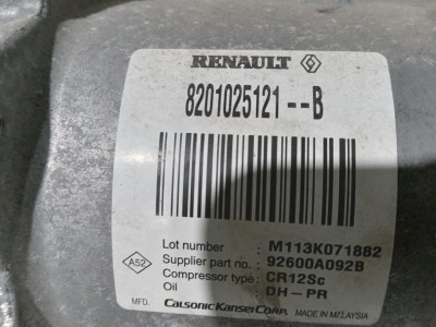 COMPRESOR AIRE ACONDICIONADO, DACIA, SANDERO II