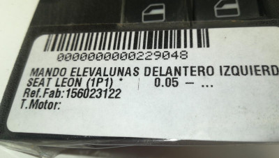 MANDO ELEVALUNAS DELANTERO IZQUIERDO